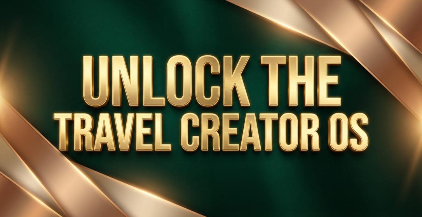 Unlock the Travel Creator OS