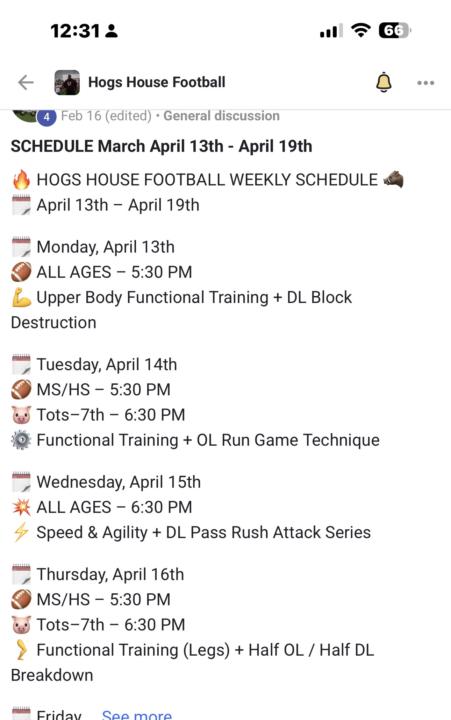 SCHEDULE UP 