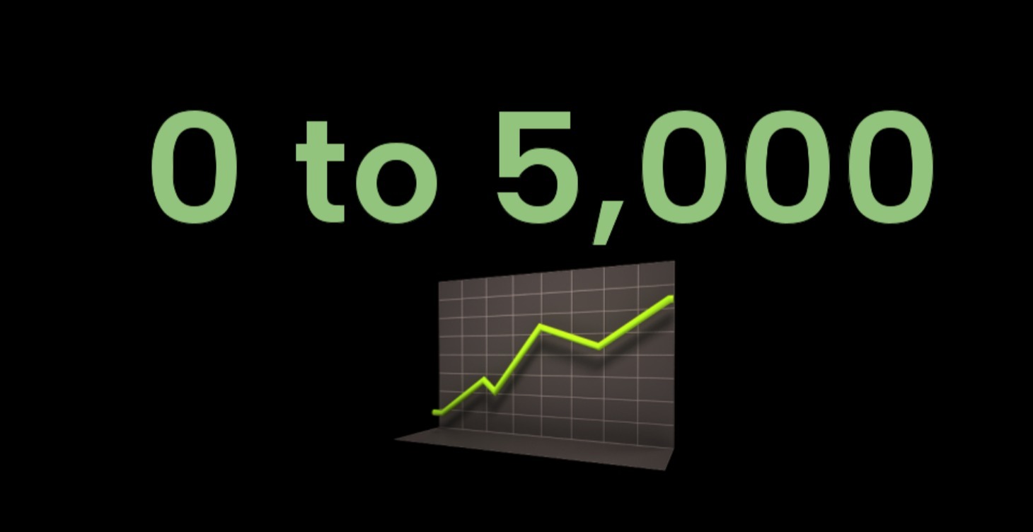 0 to 5000 Followers