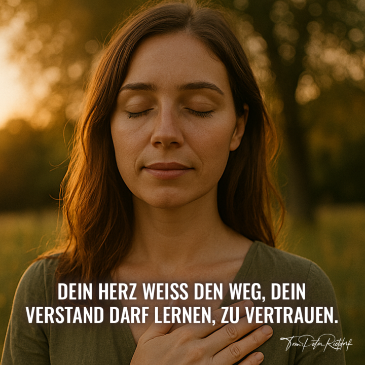 Wenn du still wirst, spricht dein Herz – und es lügt nie.