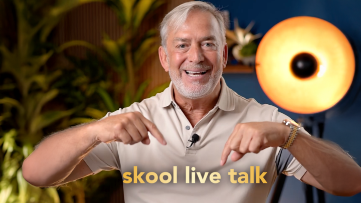 Aus meinem Zoom-Live-Talk wird der Skool-Live-Talk!