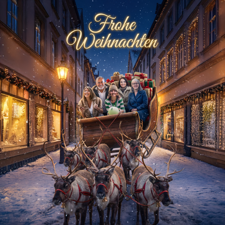 Einladung zu unserer magischen Weihnachtsfeier. Ein Abend voller Herzenswärme und Visionen für 2026