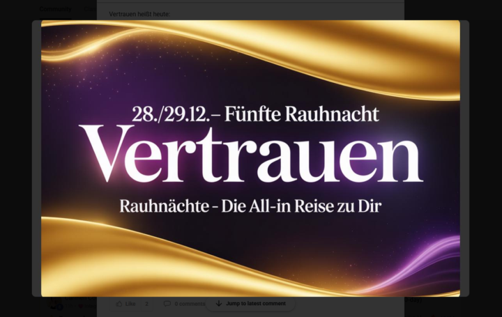 ✨ 05. Rauhnacht 28./29.12. | Vertrauen & Hingabe ✨