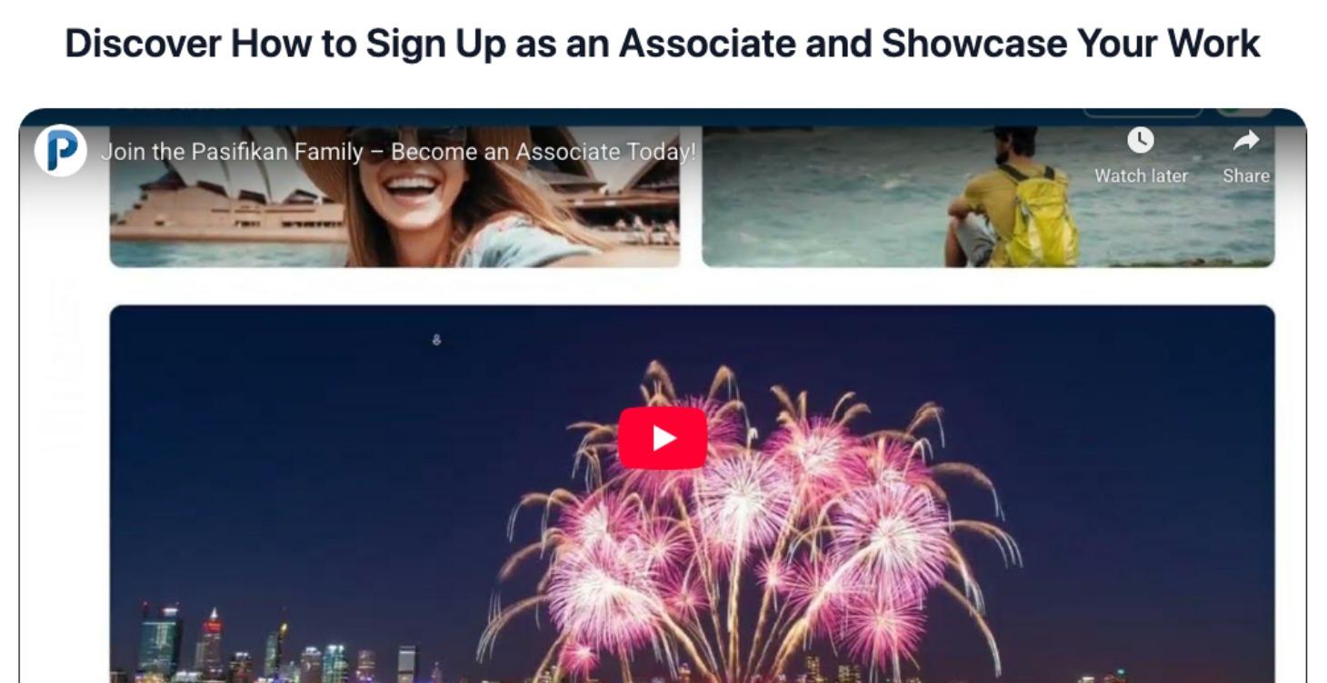 How to Sign Up as an Associate
