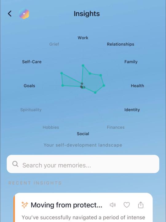 An AI companion that lets you vent and shows you the map of your inner world