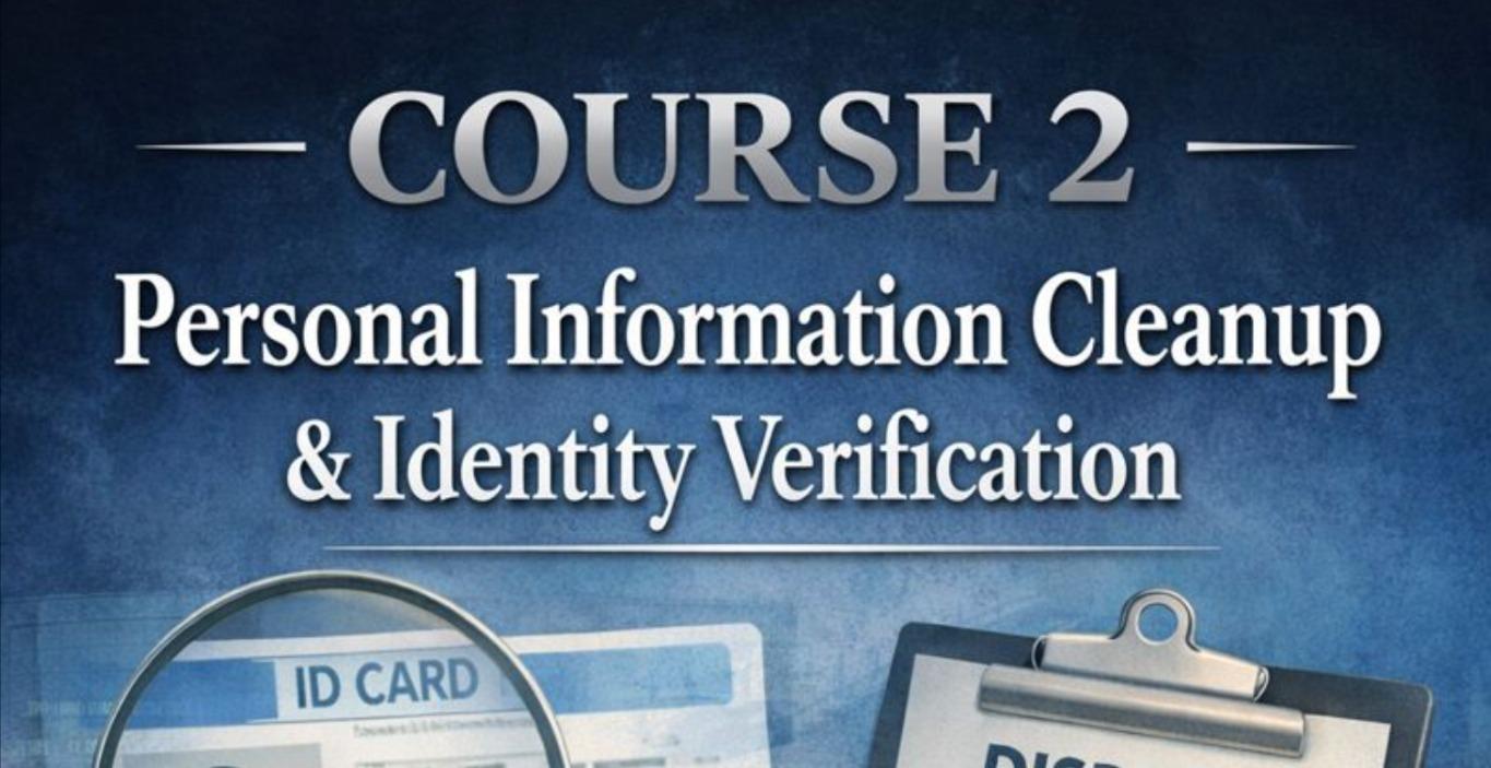 Credit Review & Personal Information Cleanup