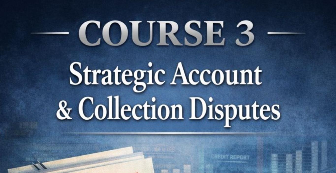 Strategic Credit Disputes (Accounts & Collections)