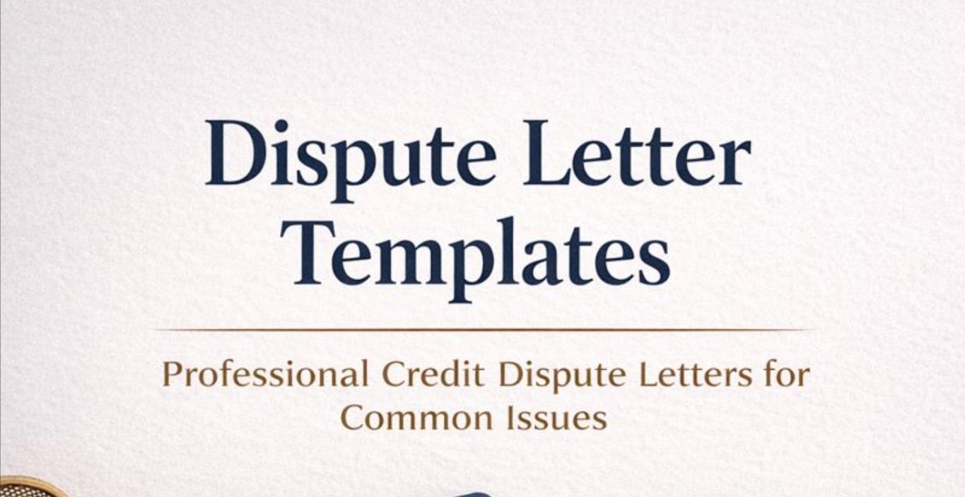 Dispute Letter Templates