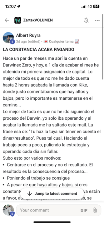 TRABAJO en ZartexVol