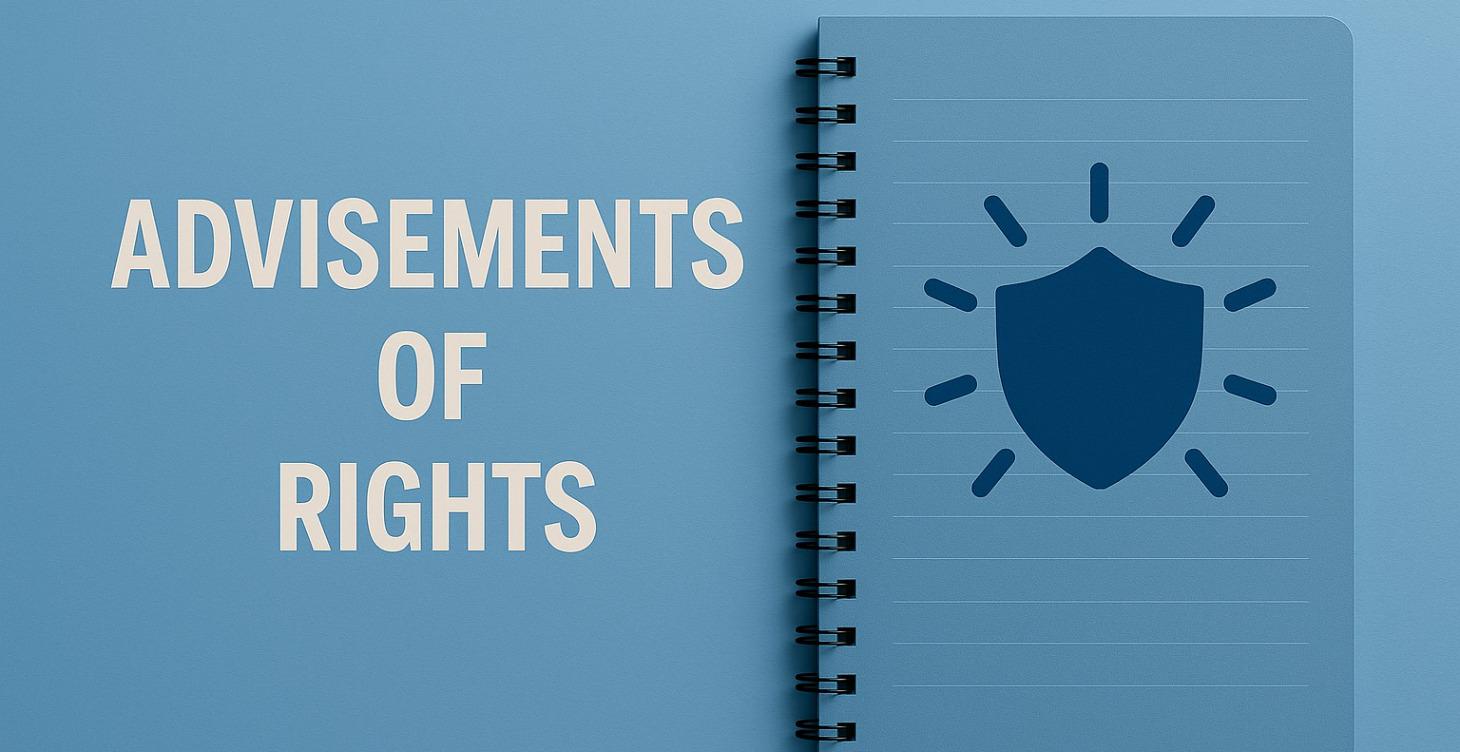 Advisement of Rights
