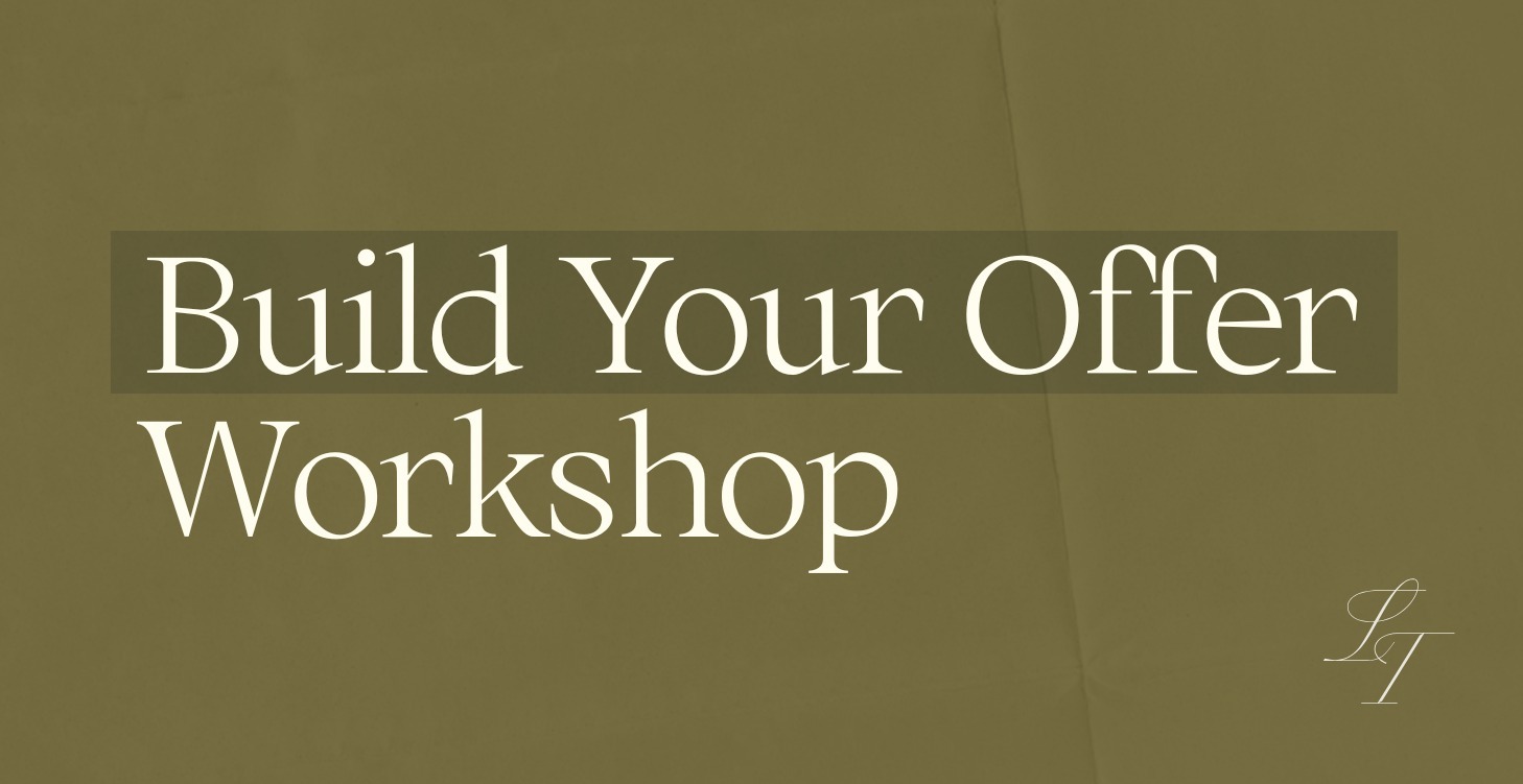 Build Your Offer Workshop