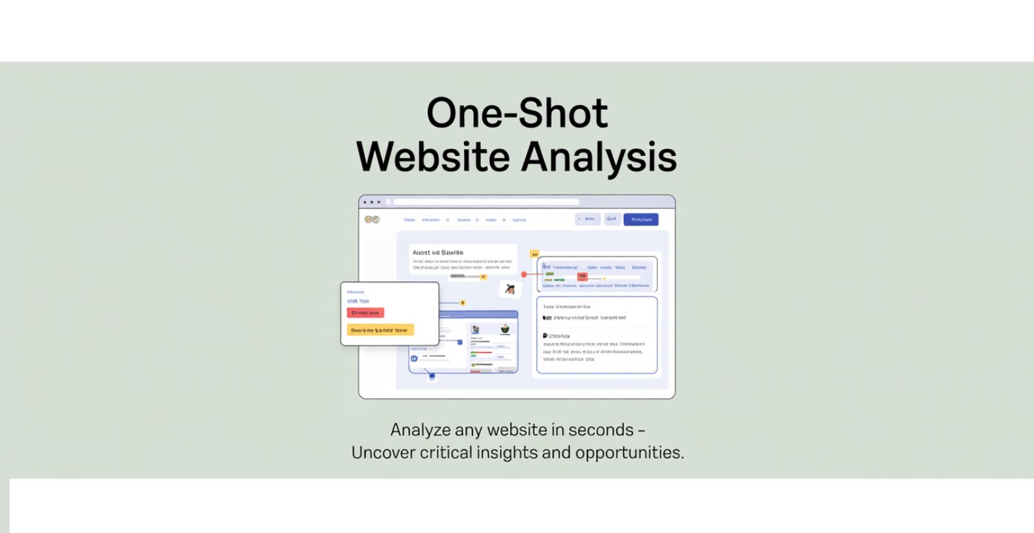 One-shot Website analysis for AI overviews