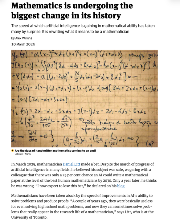 Mathematics is undergoing the biggest change in its history