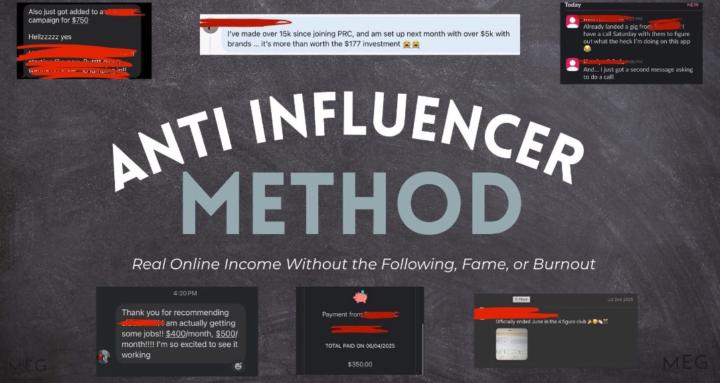 Anti Influencer Method 