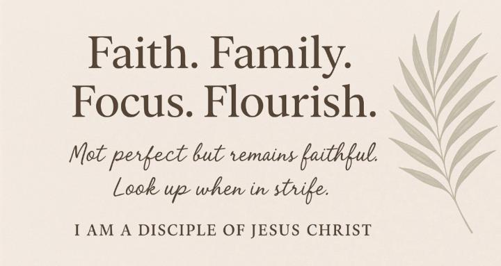 FAITH 🔹️FAMILY🔹️FOCUS 🔹️