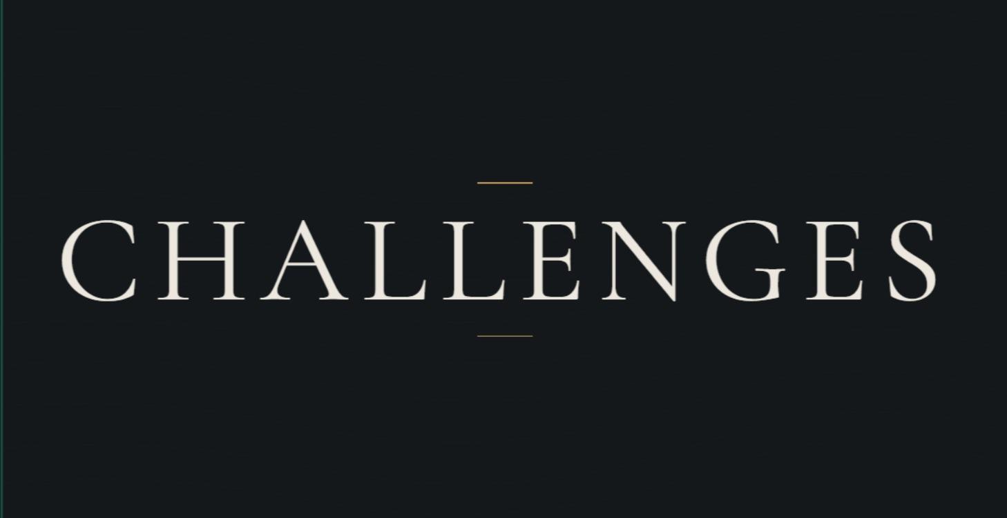 Challenges (coming soon)