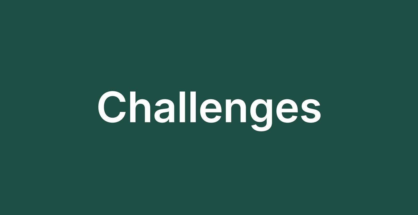 Challenges (coming soon)
