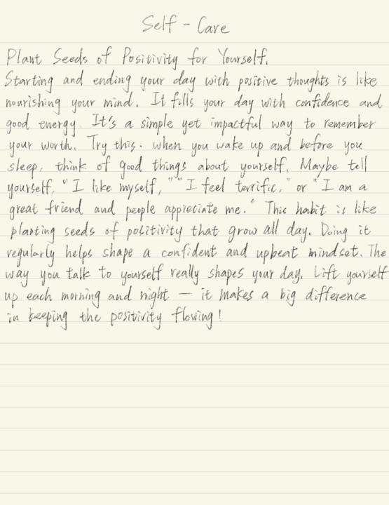 Day9. Transcribing: Self-Care