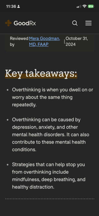 What is overthinking?