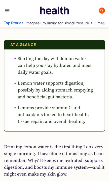 生活英文-Lemon water 