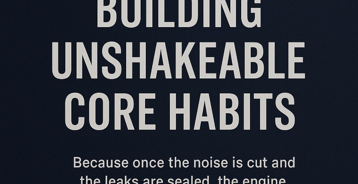 Lesson 4 — Building Unshakeable Core Habits