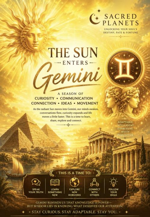 Sun enters Gemini ♊️ 