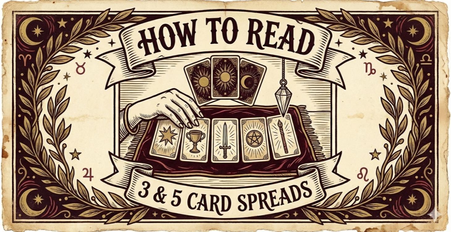 How To Read 3 & 5 Card Spreads