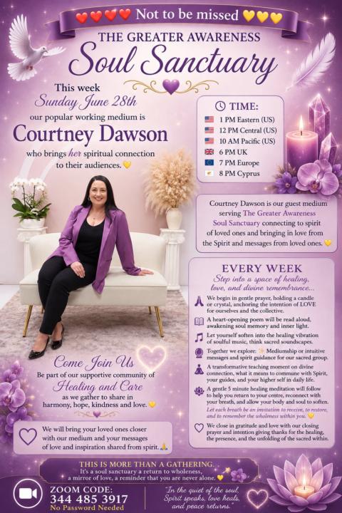 Free demonstration of Mediumship tomorrow