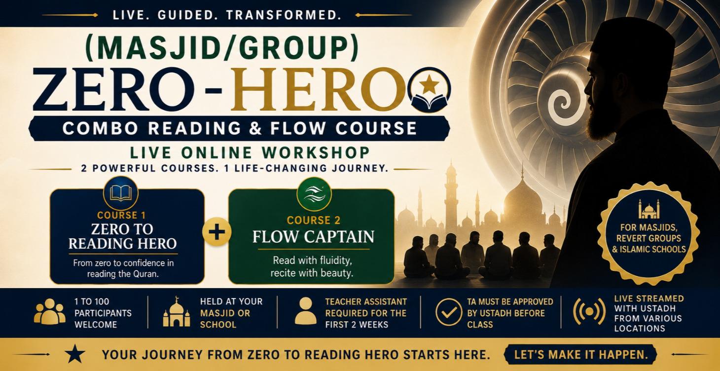 Masjid/Group Zero -Hero Combo Reading&Flow Course