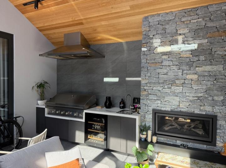 Where is your outdoor kitchen at right now?