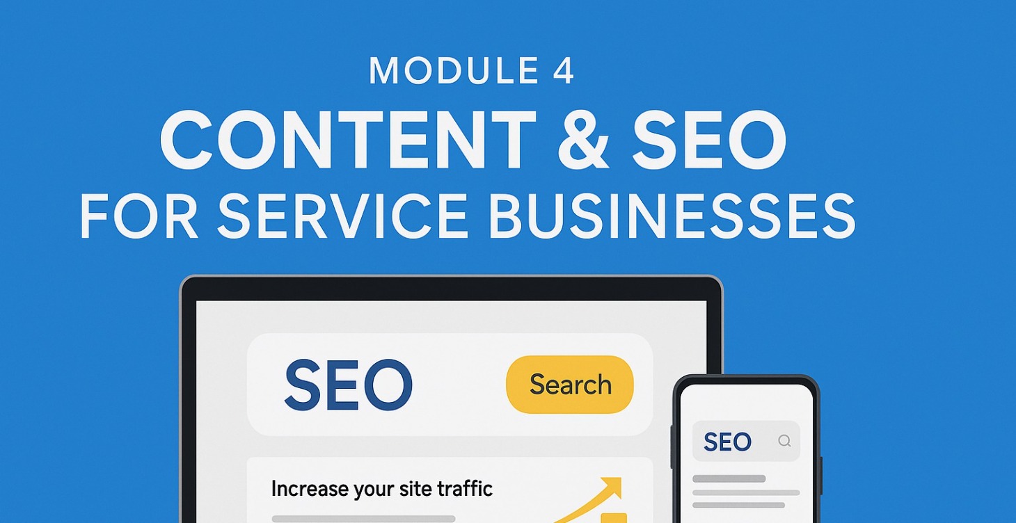 Module 4 – Content & SEO for Service Businesses