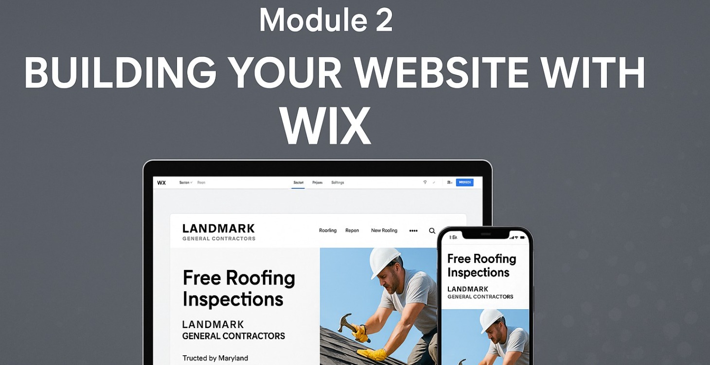 Module 2 – Building Your Website with Wix