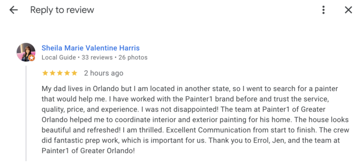 Great 5 Star Review!