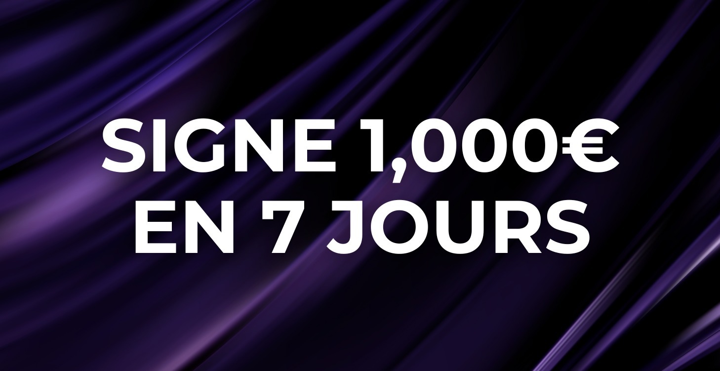 Challenge 1,000€ en 7 jours