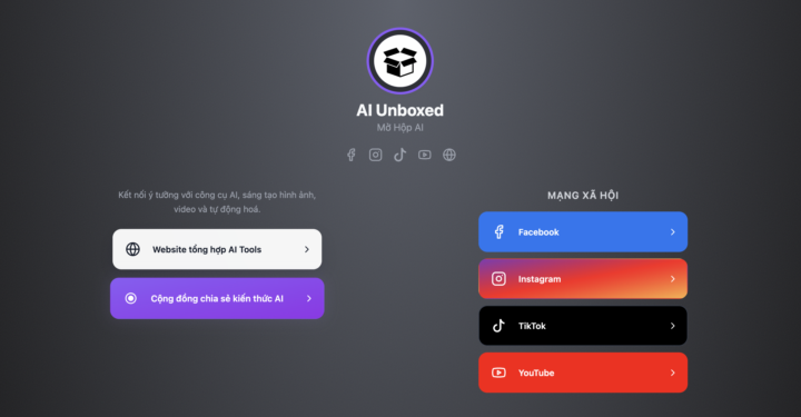 Dùng AI tạo ra một bio cá nhân 