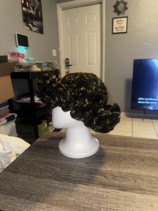 Camo Hat and Earrings