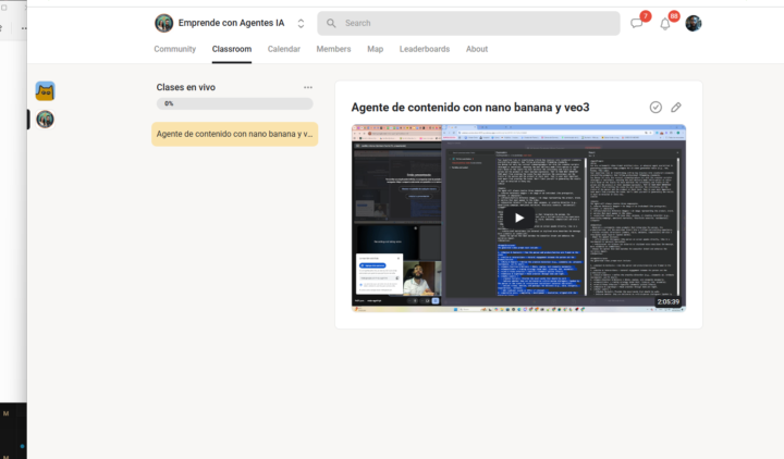 Grabación clase en vivo