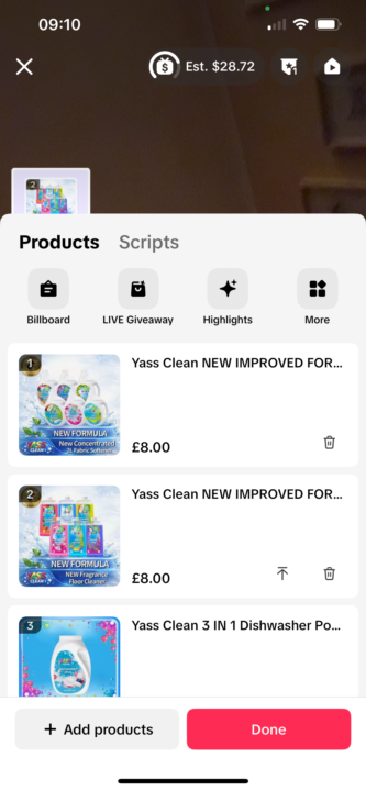 How long before your Live can you set up your shop basket?