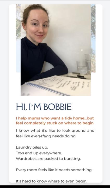 Sales page taking shape ✨