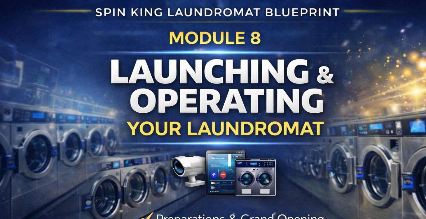 Module 8: Launching & Operating Your Laundromat