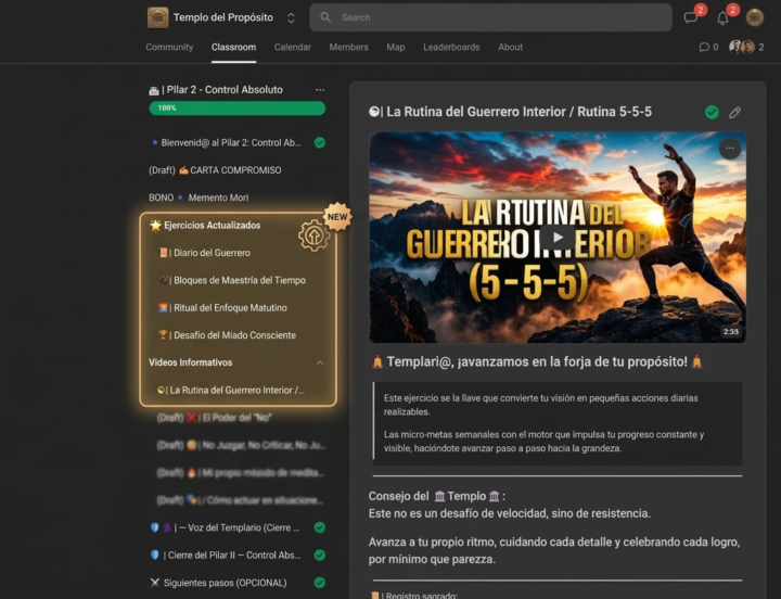 Actualización del pilar #2 "CONTROL ABSOLUTO"