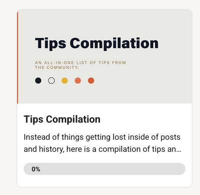 A Growing Collection of Useful Tips