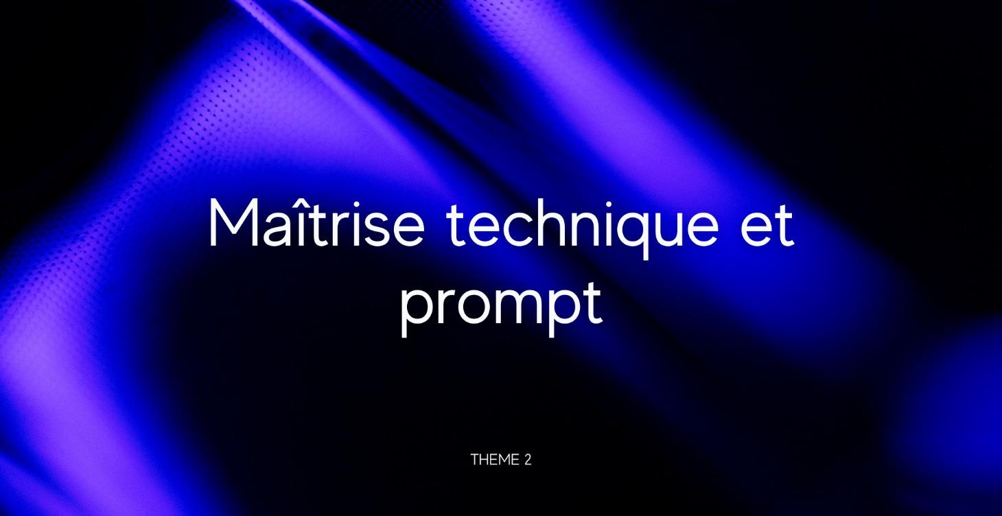 T2 : Maitrise des prompts
