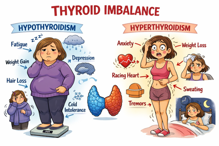 🦋 When Your Thyroid Slows Down… Your Whole Body Feels It
