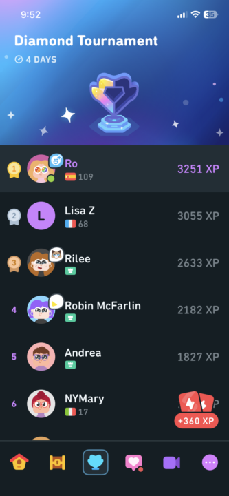 🥰 I thought I share… this (being #1 in the highest level) is not rare to me and I am kind of proud of it but mostly, I am super proud of my consistency… for almost 800 straight days!