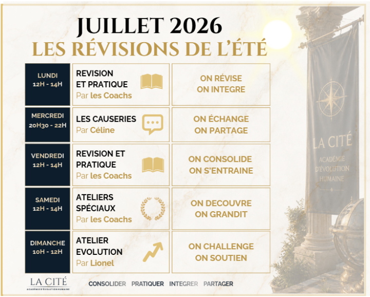 ☀️ LES RÉVISIONS DE L'ÉTÉ ☀️ Ce dimanche et semaine prochaine 📆