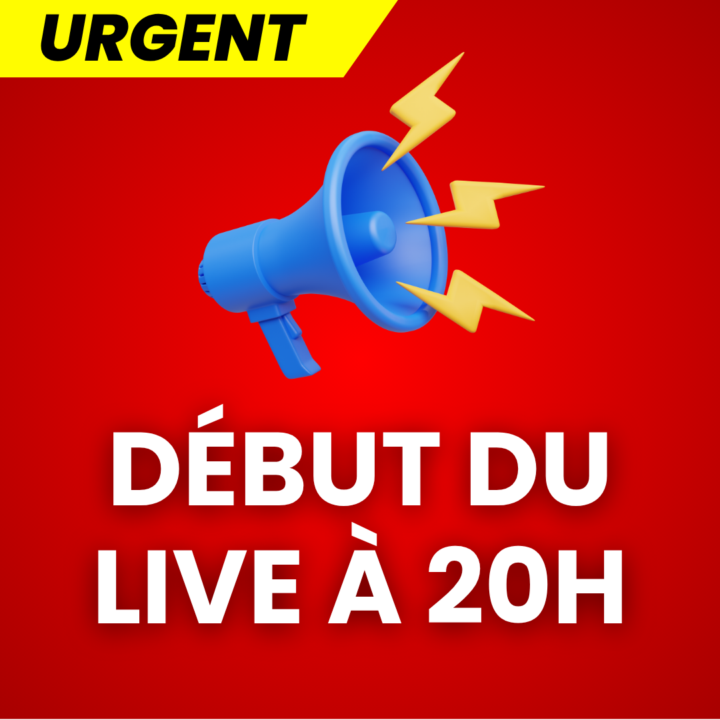 🚨 ÇA DÉMARRE DANS 1H30 🚨
