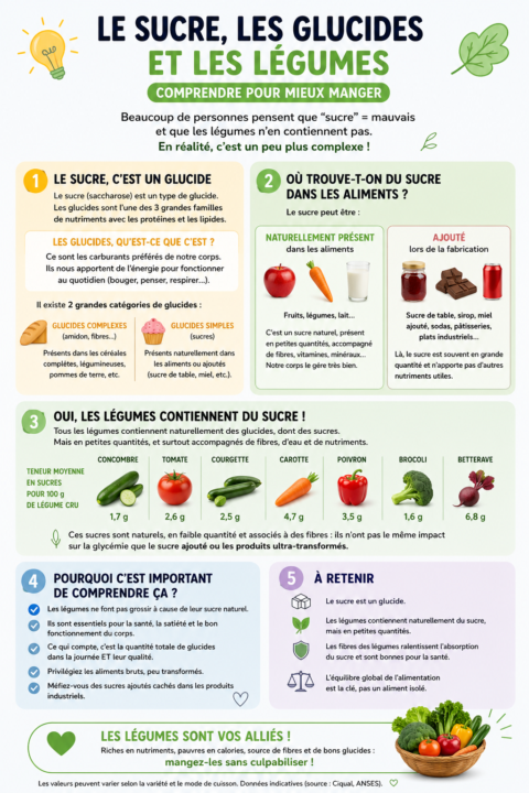 Le sucre des légumes