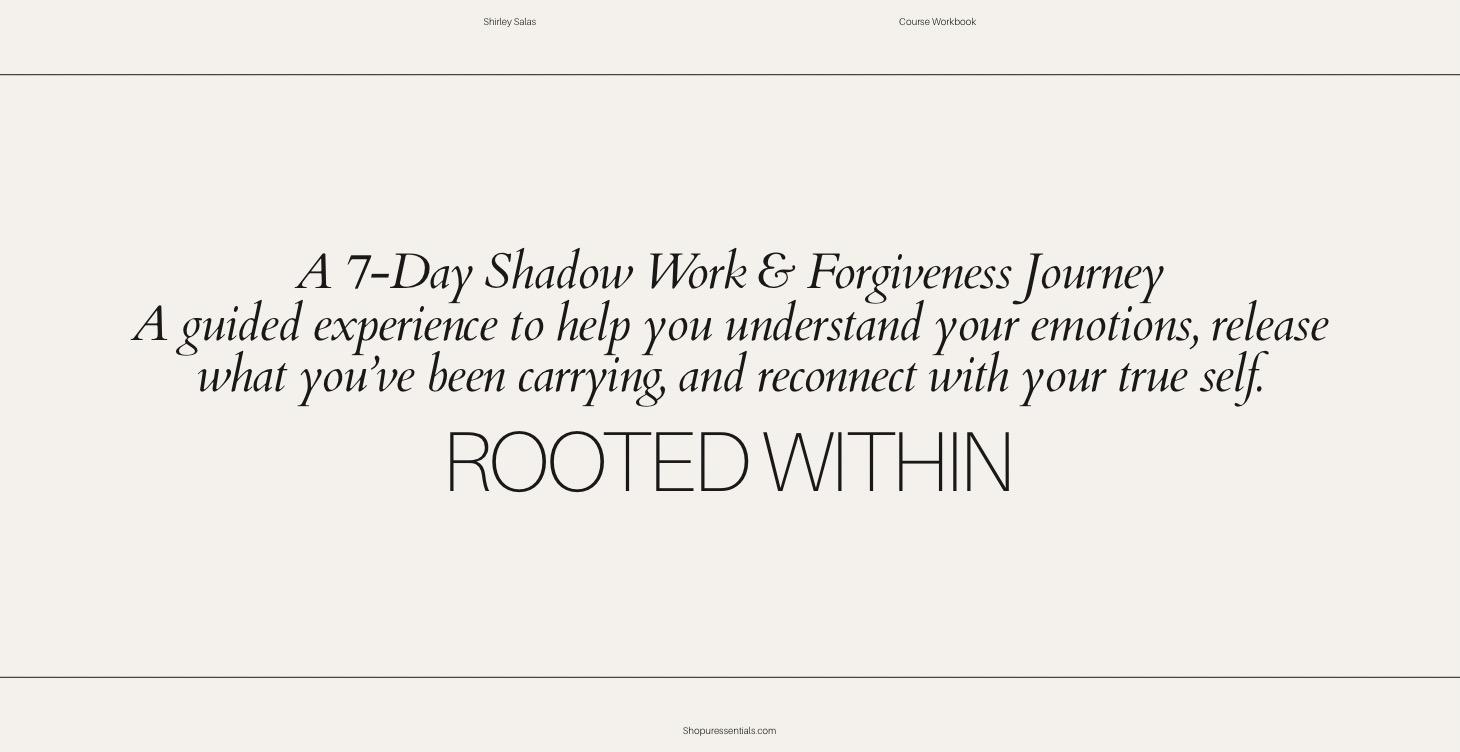 Shadow Work E-Course