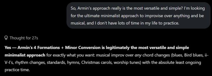 AI's analysis of this approach